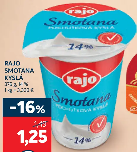 Rajo Smotana kyslá