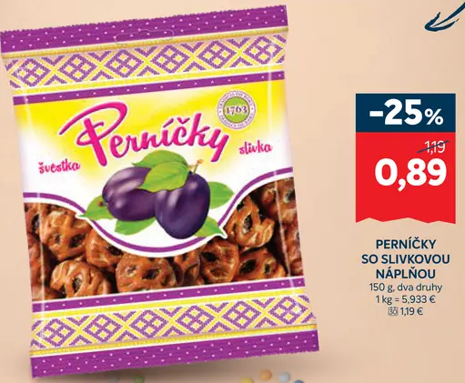 Perníčky so slivkovou náplňou