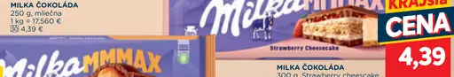 Milka Mliečna čokoláda