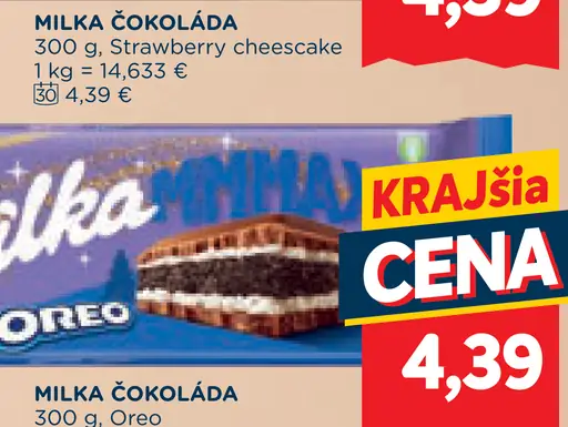 Milka Mliečna čokoláda