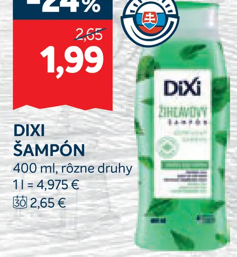 Dixi Žihľavový šampón