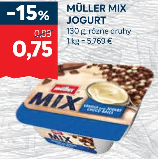 Müller Mix jogurt