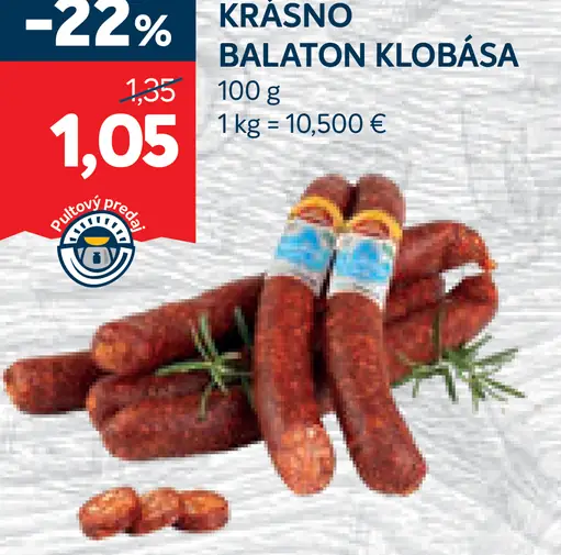 Krásno Balaton klobása