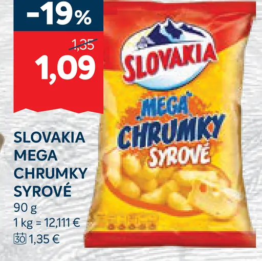 Slovakia Mega chrumky syrové
