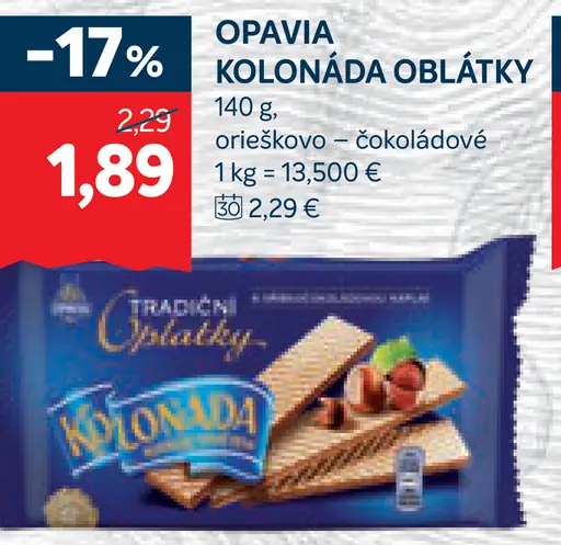 Opavia Kolonáda Oblátky