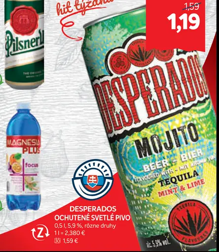 Desperados Ochutené svetlé pivo