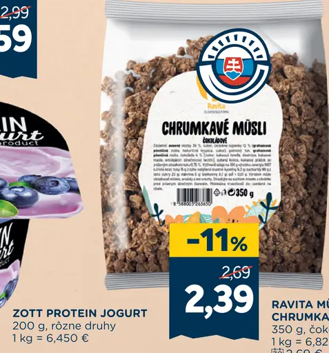 RAVITA Müsli chrumkavé