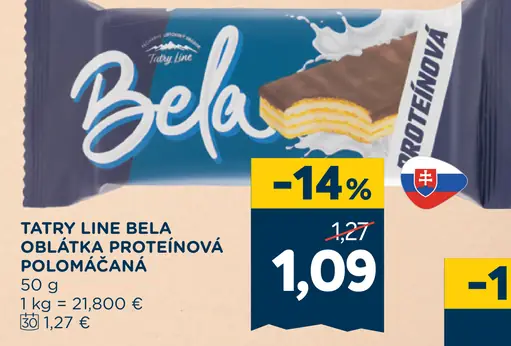 Tatry Line Bela Oblátka proteínová polomáčaná