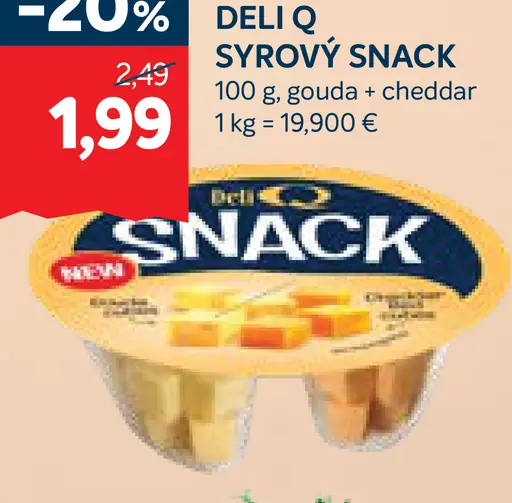 Deli Q syrový SNACK