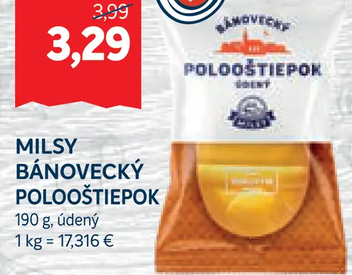 Milsý Bánovecký Pološtiepok