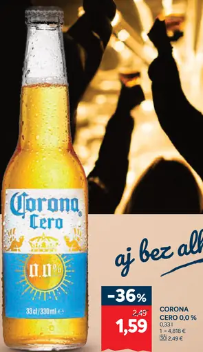 Corona Cero plechovka