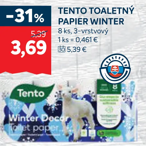 Tento Toaletný papier Winter