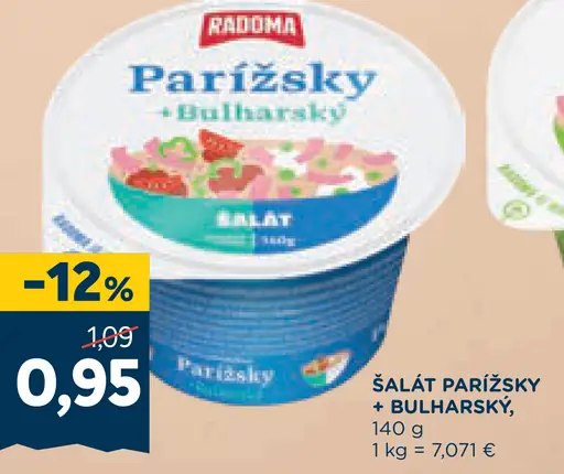 Radoma Parížsky + Bulharský šalát