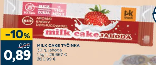 Milk Cake tyčinka