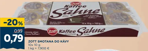 Zott Smotana do kávy