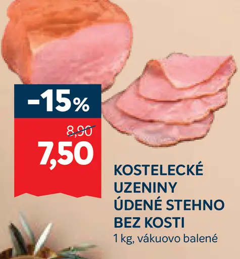 Kostelecké údeniny údené karé bez kosti