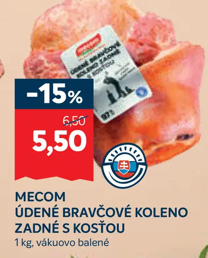 Mecom bravčové údené koleno zadné s kosťou