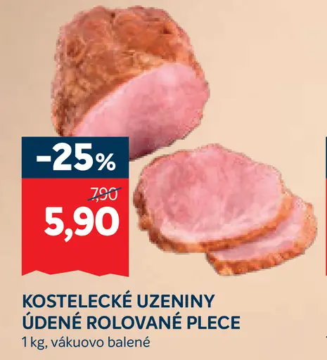 Kostelecké uzeniny Údené rolované plece