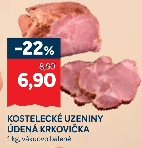 Kostelecké údeniny údená krkovička