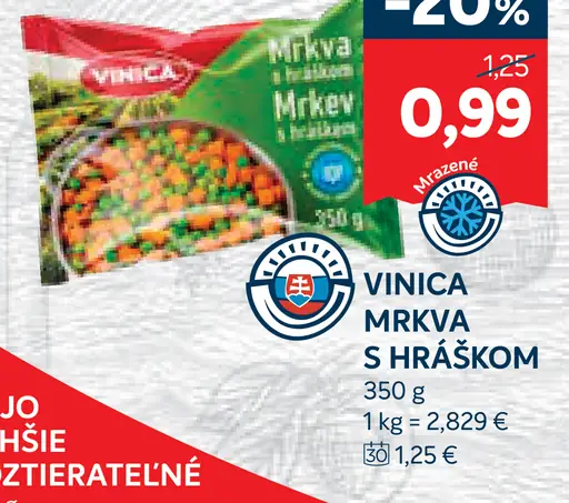 Vinica mrkva s hráškom