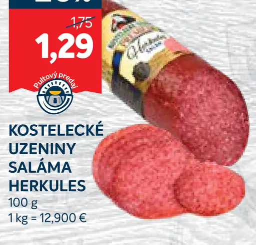 Kostelecké Uzeniny Saláma Herkules