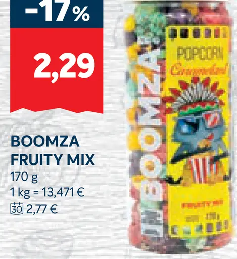 Boomza Fruity Mix Popcorn