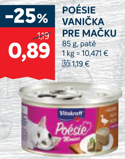 Vitakraft POÉSIE Vanička pre mačku
