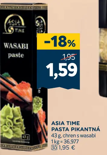 Asia Time pasta pikantná chren wasabi