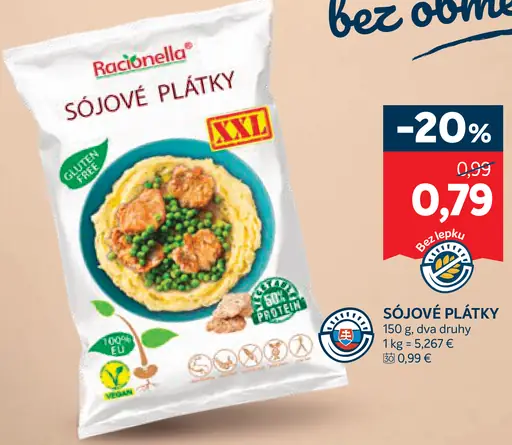 Racionella sójové plátky