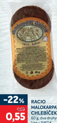 Racio malokarpatský chlebíček