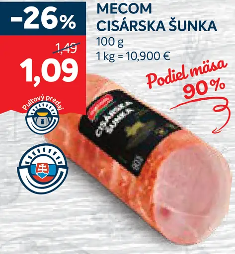 Mecom cisárska šunka