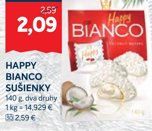 Happy Bianco sušienky