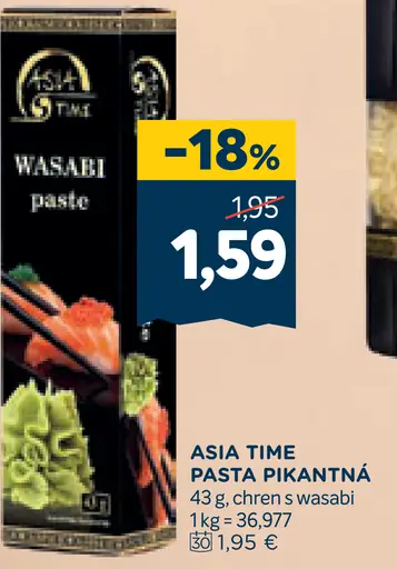 Asia Time pasta pikantná chren wasabi