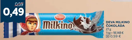 Deva Milkino čokoláda