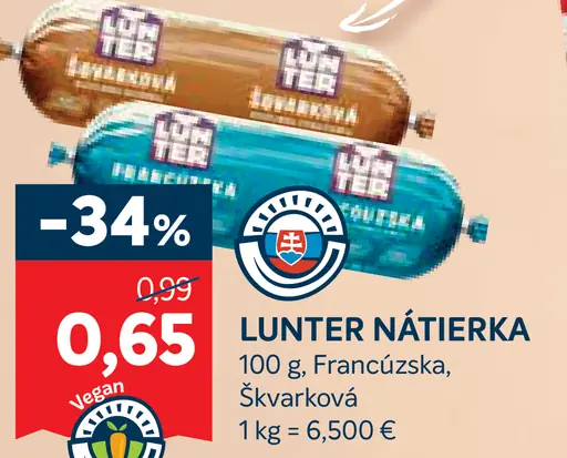 Lunter nátierka Francúzska/Škvarková