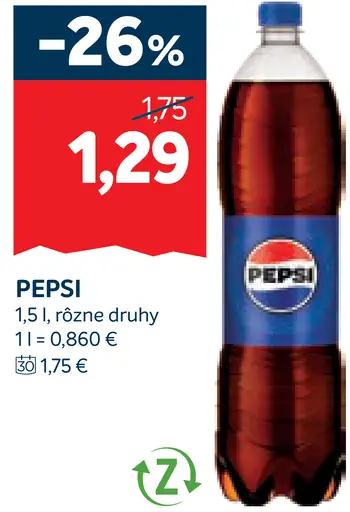 Pepsi sýtený nápoj