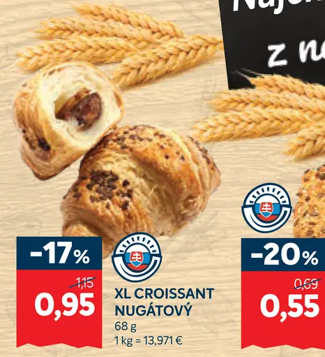 XL Croissant Nugátový