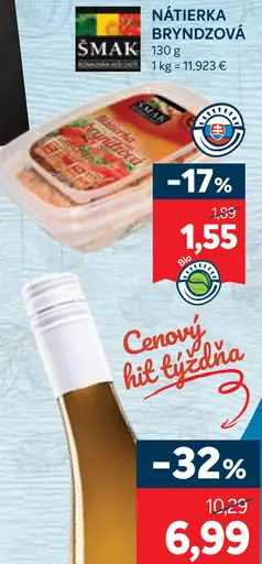 Šmak nátierka bryndzová