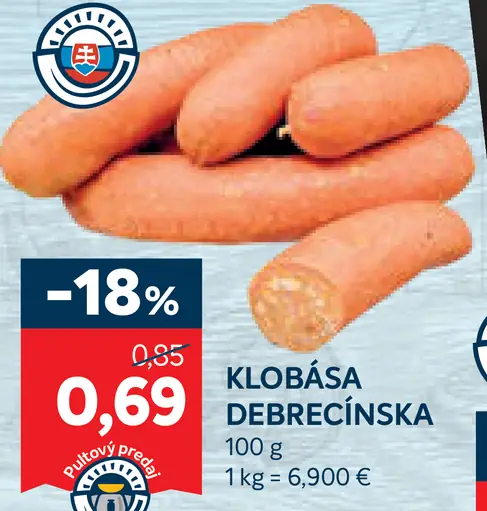 Danubius Debrecínska klobása
