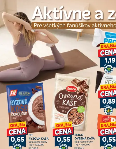 Fit ryžová kaša čokoládová