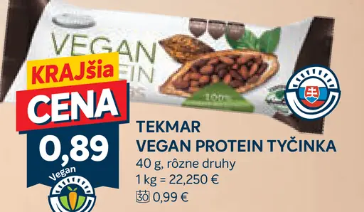 TEKMAR Vegan protein tyčinka