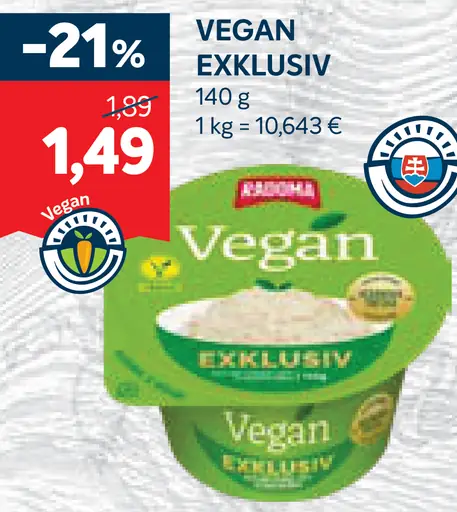 Aroma vegan Exklusiv rastlinný dezert