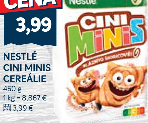 NESTLÉ CINI MINIS cereálie