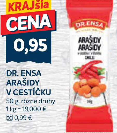 Dr. Ensa arašidy v cestíčku
