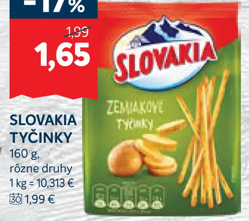 Slovakia Zemiakové tyčinky