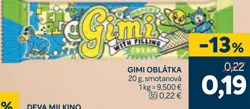 Gimi oblátka smotanová