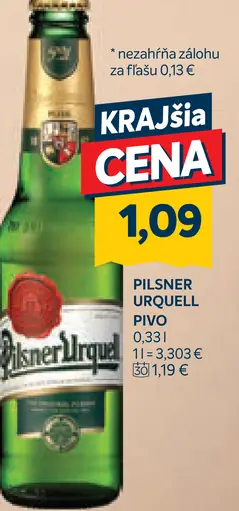 Pilsner Urquell pivo