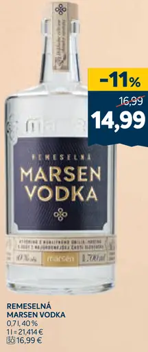 Remeselná Marsen Vodka