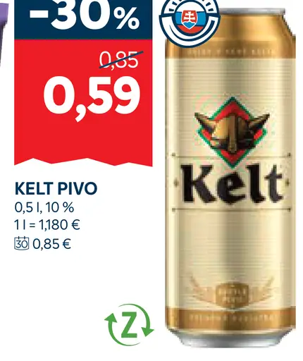 Kelt pivo plechovka