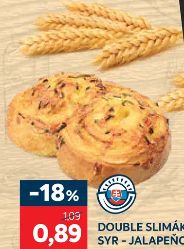 Double slimák syr jalapeno